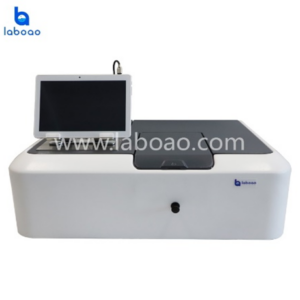 Movable LCD screen double beam spectrophotometer