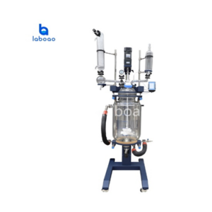 50L Jacketed Glass Reactor With Lifting And Rotation