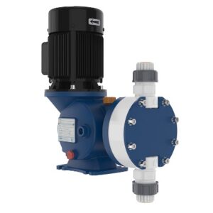 Mechanical-return diaphragm dosing pumps
