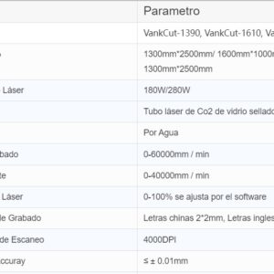 Máquina Corte Láser CO2 Hibrido de Metal y No Metal