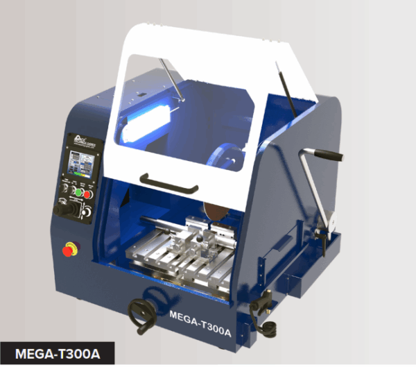 Cortadora Abrasiva Metalográfica Automatizada MEGA T300A de 12 pulgadas